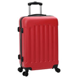 Suitcase with Lock 3 pcs Red 50 x 31 x 78 cm ABS Plastic 42006249