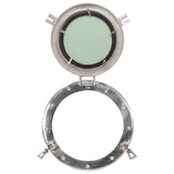 Porthole Mirror Wall Hanging 30 cm Aluminium and Glass 357848