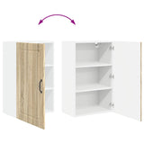 Wall Cabinet PORTO Sonoma Oak 50 x 31 x 80 cm Engineered Wood 885387