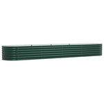 Garden Raised Bed Green 400 x 80 x 44 cm Steel 42008127
