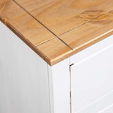 Sideboard White and natural wood Solid pine wood Medium Storage 282657