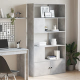 Bookcase Concrete Grey 100x36x189 cm Engineered Wood 3295327