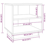 ZNTS Bedside Cabinets 2 pcs 40x34x40 cm Solid Wood Pine 813326