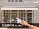 2.5 x 3m Electric/Manual Awning, with Remote - Beige T3398P327930