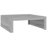 ZNTS Coffee Table Grey Sonoma 100x100x35 cm Engineered Wood 815997