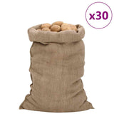 Jute Sacks 30 pcs 60x105 cm 100% Jute 340 gsm 155808