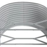 Garden Raised Bed Galvanised Steel 322x100x68 cm Anthracite 319071