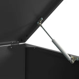 Wheelie Bin Storage for Single Bin Black 69x79x117 cm Steel 4008424