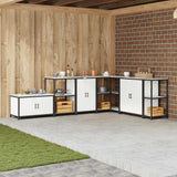Kitchen Storage HATTEM White 60 x 50 x 92 cm Steel 874990