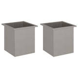 Garden Planter with LED 2 pcs Rusty 40 x 40 x 40 cm 8008139