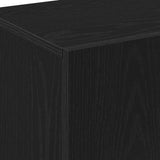 Highboard Black Oak 70 x 31 x 115 cm Engineered Wood 862763
