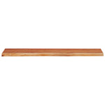 ZNTS Wall Shelf 100x30x3.8 cm Rectangular Solid Wood Acacia Live Edge 370288