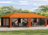 6 x 3 m Orange Polyester and Steel 190 3376027