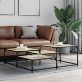 Coffee Table Sonoma Oak 107x107x40 cm Engineered Wood 837753