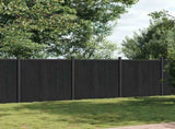 Fence Panel Grey 526x186 cm WPC 3282791