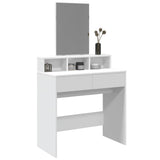Dressing Table with Mirror White 80x41x144.5 cm 848171