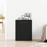 Sideboard Black Oak 60x30x75 cm Engineered Wood 862449