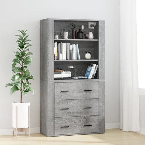 Highboard Grey Sonoma Engineered Wood 3185397