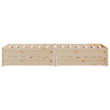 Bed Frame without Mattress 75x190 cm Small Single Solid Wood Pine 3301734