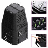146278 Garden Composter Black 93,3x93,3x146 cm 1000 L