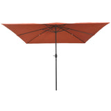 Garden Parasol Terracotta 295 x 295 x 245 cm 42003657