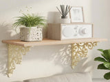 Wall Shelf Brackets 12 pcs Antique White 9.5 x 9.5 x 3 cm Steel 42038810
