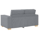 Sofa Set with Cushion 3 pcs Grey 220 x 78 x 84 cm Fabric 3324609