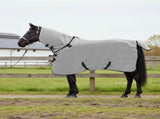 Horse Blanket Full Light Grey and Pink 165 cm Polyester 42013296