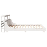 Bed Frame without Mattress White 180x200 cm Super King Solid Wood Pine 3306412