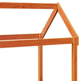 Day Bed with Roof without Mattress Wax Brown 90x200 cm Solid Wood 3282236
