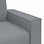 Sofa Set with Cushion 3 pcs Grey 220 x 78 x 84 cm Fabric 3324609