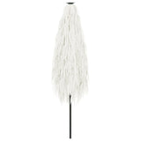 Garden Parasol with Steel Pole White 388x388x248 cm 4005116