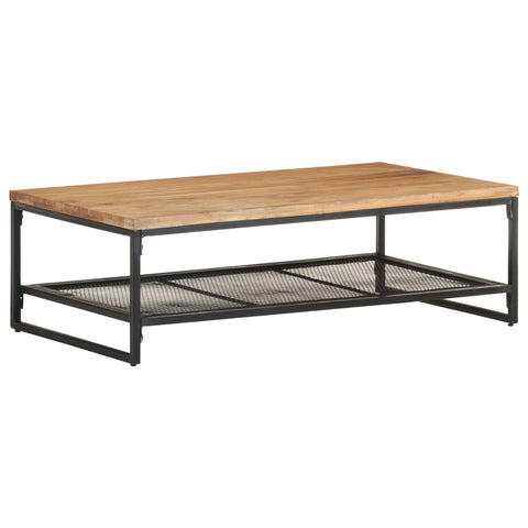ZNTS Coffee Table 110x60x35 cm Solid Acacia Wood 320246
