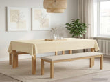 Table Cloth 5 pcs Cream White 110 x 160 cm Polyester 42040195