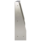 Retaining Wall 2 pcs 60 x 12 x 40 cm Stainless Steel Silver 8015273