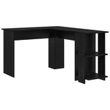 Corner Desk Black Oak 140 x 113.5 x 75 cm Engineered Wood 869555