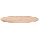 Round Table Top 80x2,5 cm Untreated Solid Wood Oak 342905