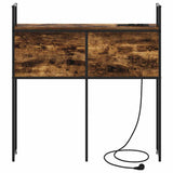 Storage Headboard with Charging Station Smoked oak 75 cm 859777