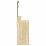 Dressing Table with LED Sonoma Oak 80x41x144.5 cm 848180