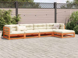 Garden Sofa Set Wax brown Solid Pine Wood Large Modular 3299386