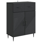 Sideboard with Drawer Black 66 x 34.5 x 89.5 cm Engineered Wood 894866