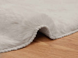 Anti-Slip Faux Rabbit Fur Rug OLITE Beige 200 cm Polyester 42021649
