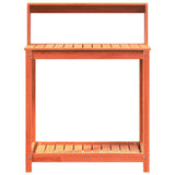 Potting Table with Shelves Brown 82.5x50x109.5 cm Solid Wood Pine 844633