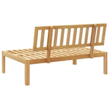 Garden Pallet Middle Sofa Solid Wood Acacia 365850