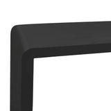 Wall Cube Shelves 3 pcs Black MDF 323953