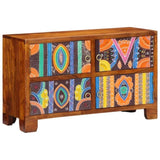 Shoe Cabinet with Door Brown 90 x 35 x 55 cm Solid Acacia Wood 4016513