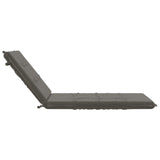 Sunlounger Cushion GEMERT 100% Polyester Grey 190 x 90 x 9 cm 947466