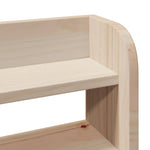 ZNTS Headboard with Shelves 75 cm Solid Wood Pine 850965