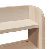 ZNTS Headboard with Shelves 75 cm Solid Wood Pine 850965