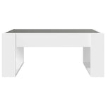 ZNTS Coffee Table with Infinity LED White 70x53x30 cm 847630